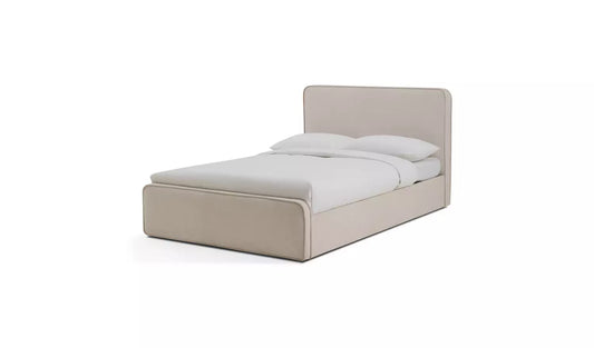 Assembled Habitat Kempley Double End Lift Ottoman Bed - Cream
