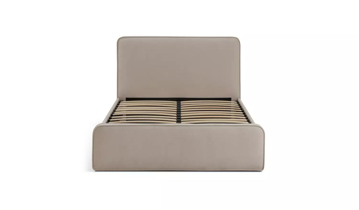 Assembled Habitat Kempley Double End Lift Ottoman Bed - Cream