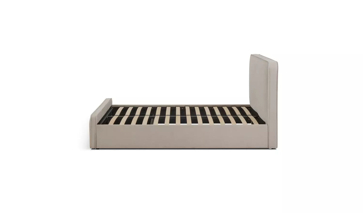 Assembled Habitat Kempley Double End Lift Ottoman Bed - Cream