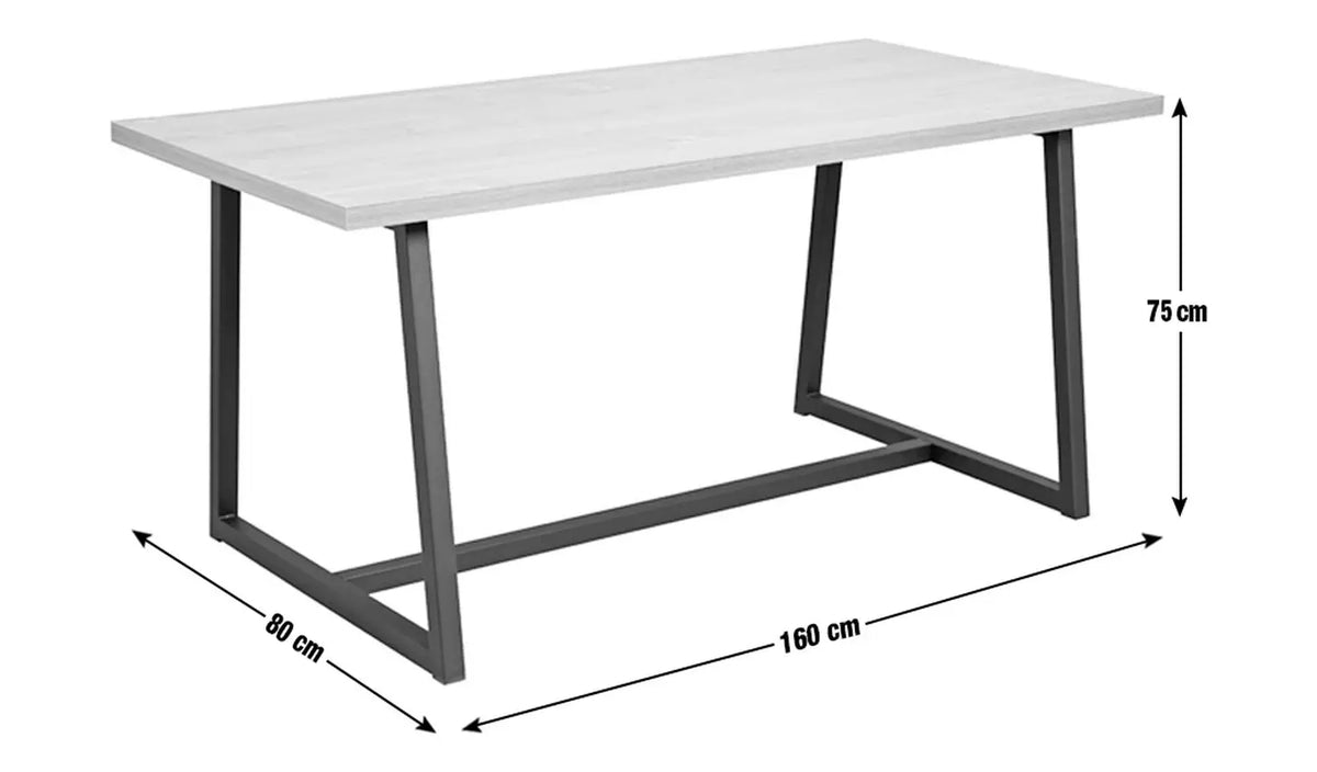 Assembled Habitat Nomad 160cm Dining Table - Natural (minor damage)