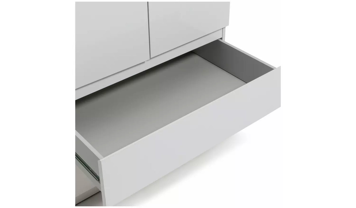 Jenson 2 Door 2 Drawer Wardrobe - Matte White