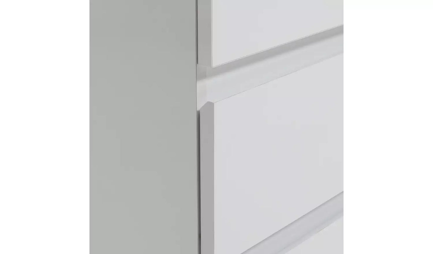 Jenson 2 Door 2 Drawer Wardrobe - Matte White
