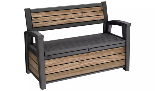 Keter Signature Storage Bench, Oak