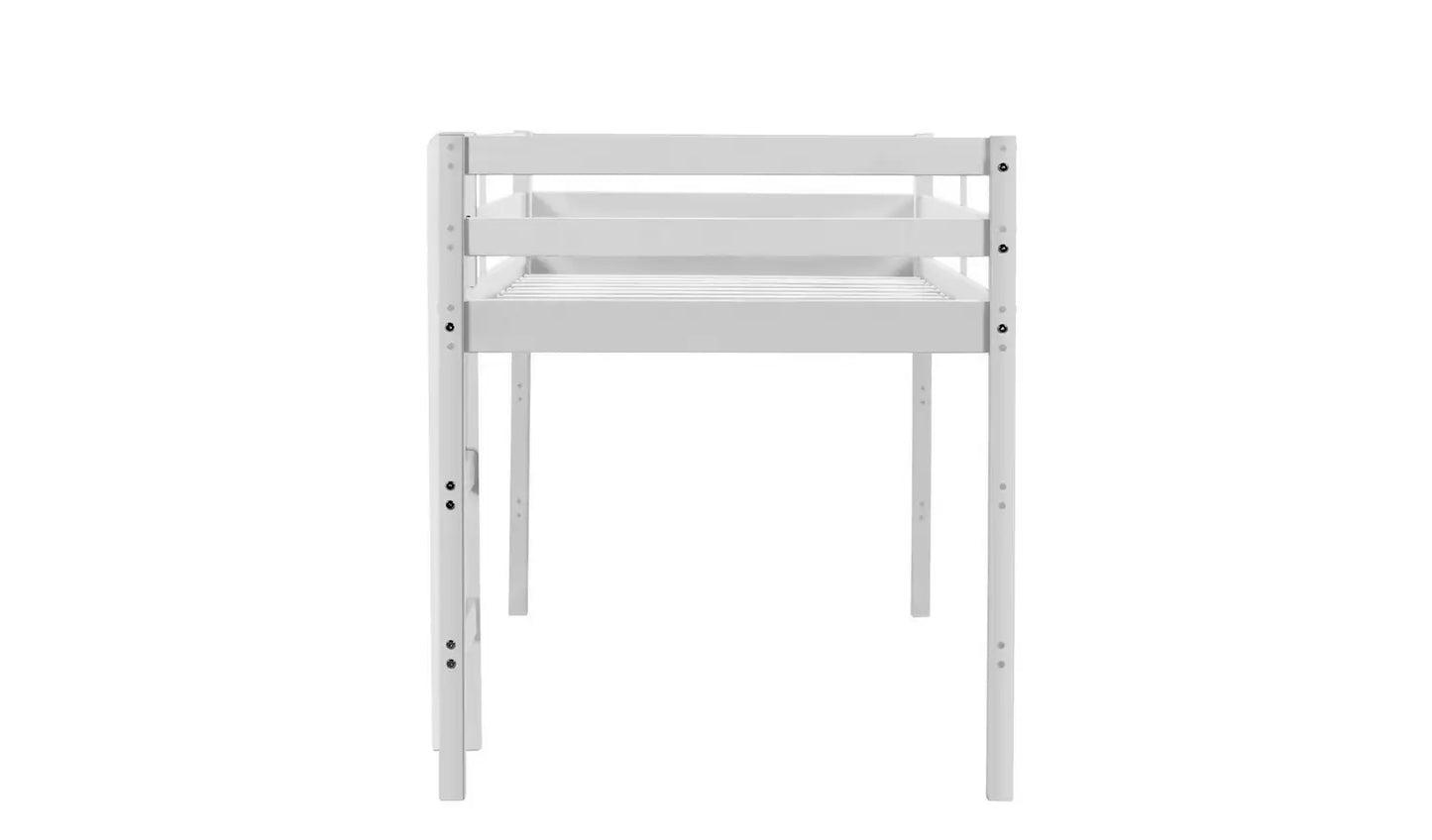 Kaycie Mid Sleeper Single Bed Frame - White