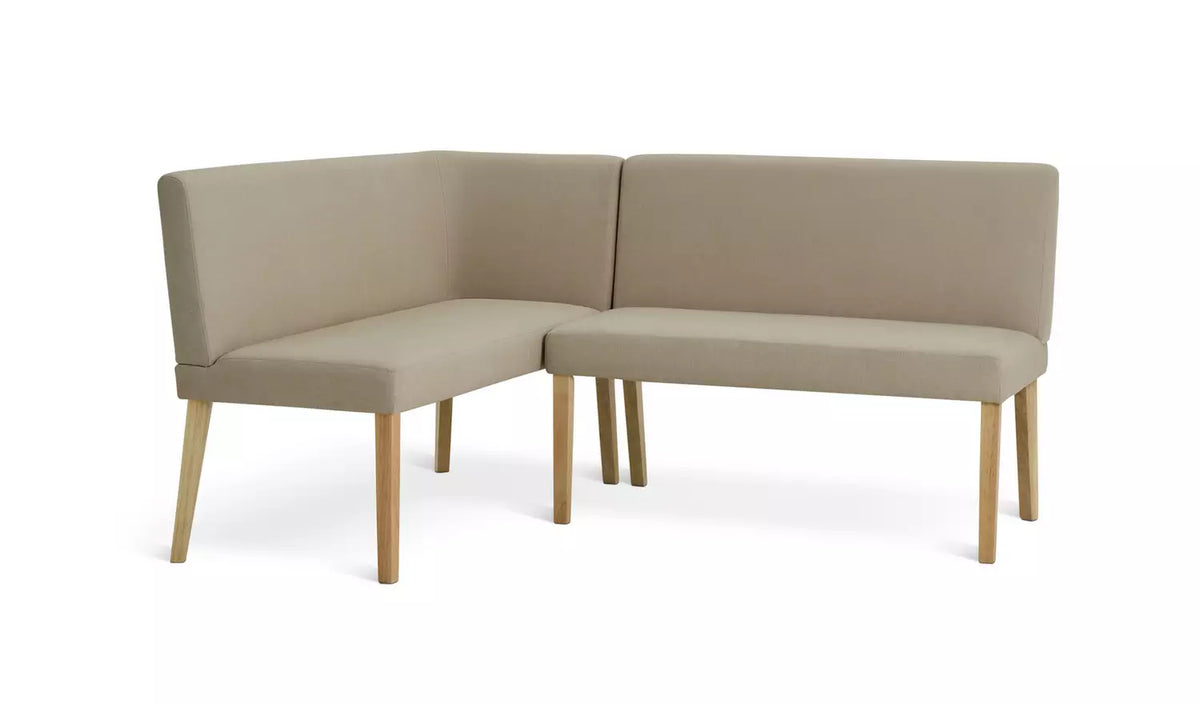 Assembled Conny Corner Dining Chair & Bench – Natural Wood (Viewing Recommended)