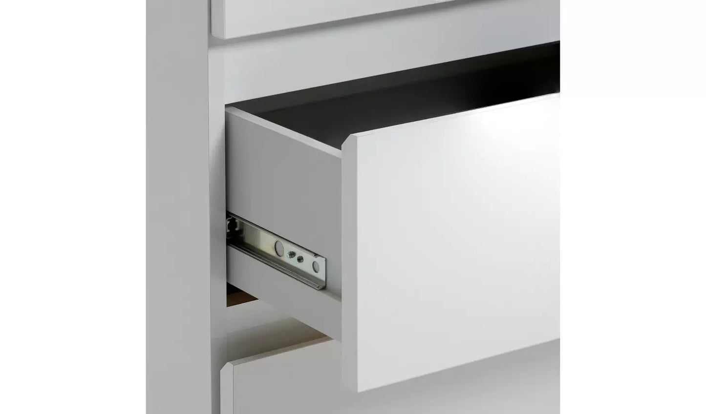 Jenson 3 Door 4 Drawer Mirror Wardrobe - Matte White