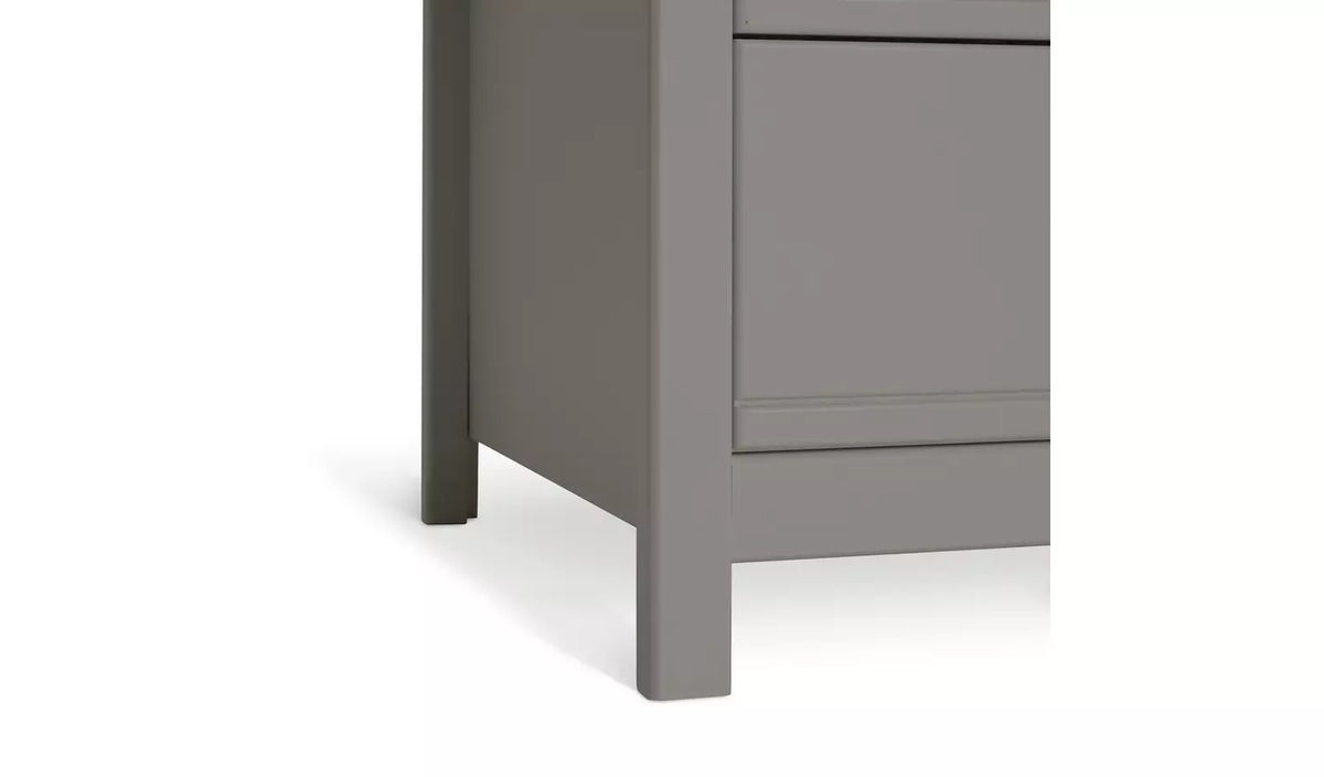 Assembled Habitat Brooklyn 2 Door 2 Drawer Wardrobe - Grey