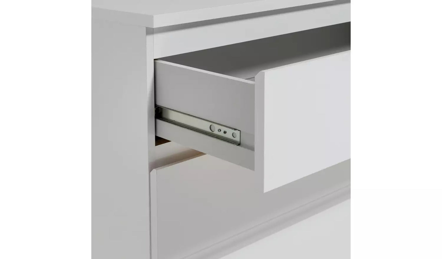 Assembled Jenson 3 Drawer Chest - Matte White