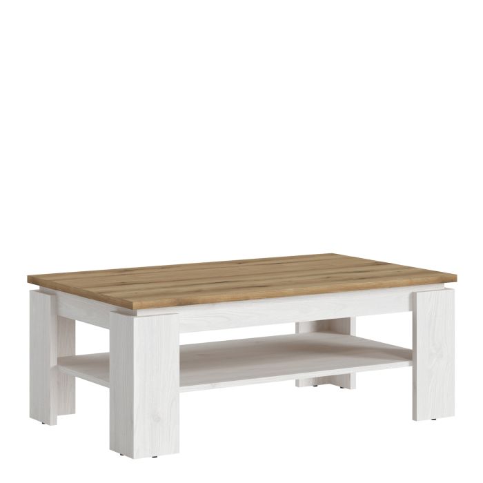 Coffee Table - White and Oak