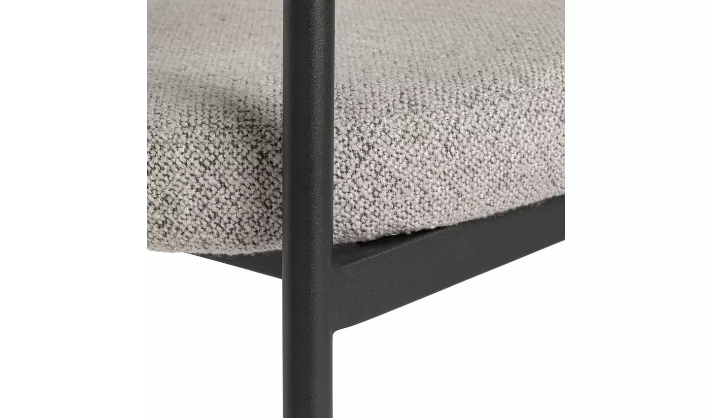 Assembled Habitat Oakie Pair of Fabric Dining Chair - Grey