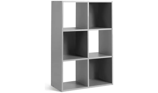 Assembled Squares 6 Cube Storage Unit - Grey