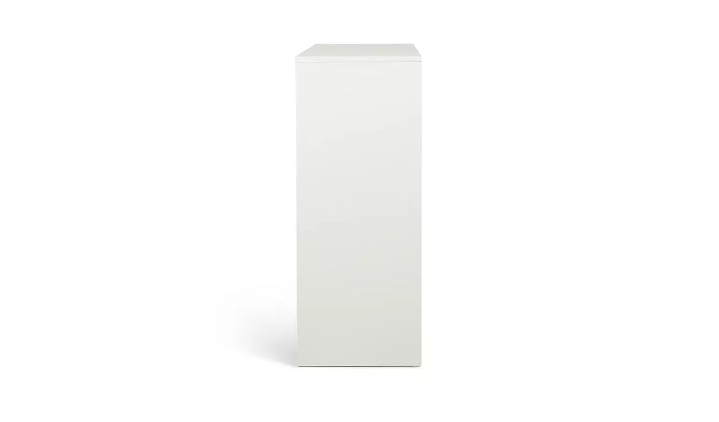 Chloe 2 Door Shoe Storage Cabinet - White
