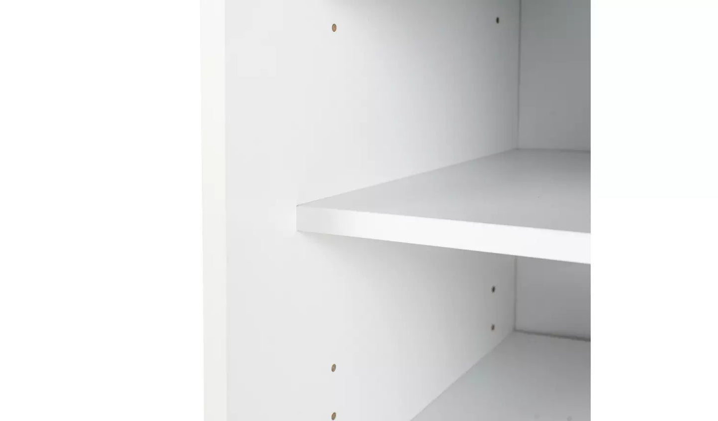 Chloe 2 Door Shoe Storage Cabinet - White