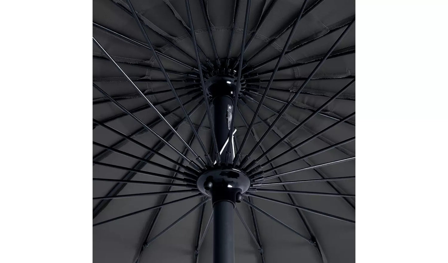 Shanghai 2.7m Garden Parasol - Grey