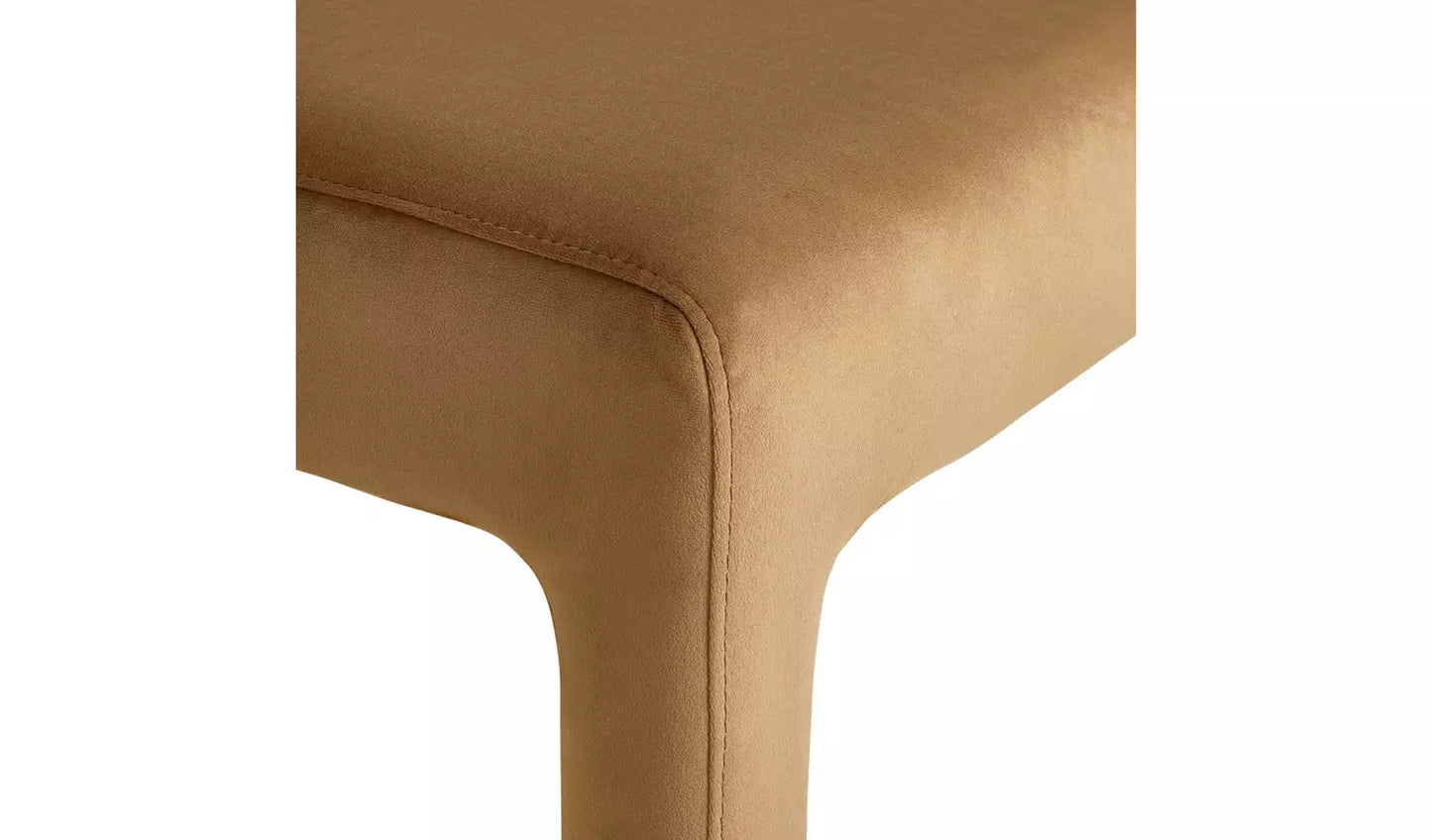 Assembled Habitat Bastian Velvet Dining Bench - Natural