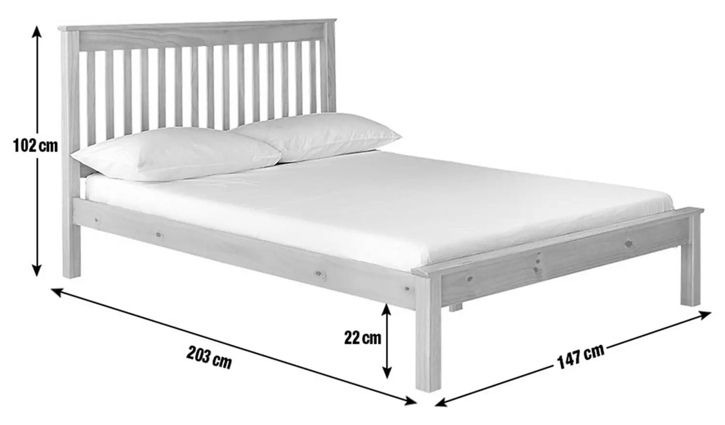 Habitat Aspley Double Wooden Bed Frame - White