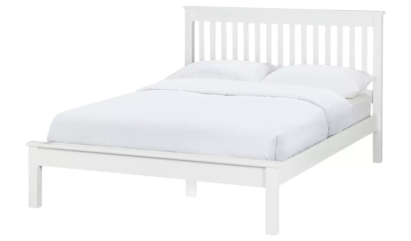 Habitat Aspley Double Wooden Bed Frame - White