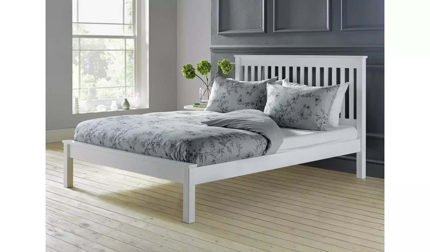 Habitat Aspley Double Wooden Bed Frame - White