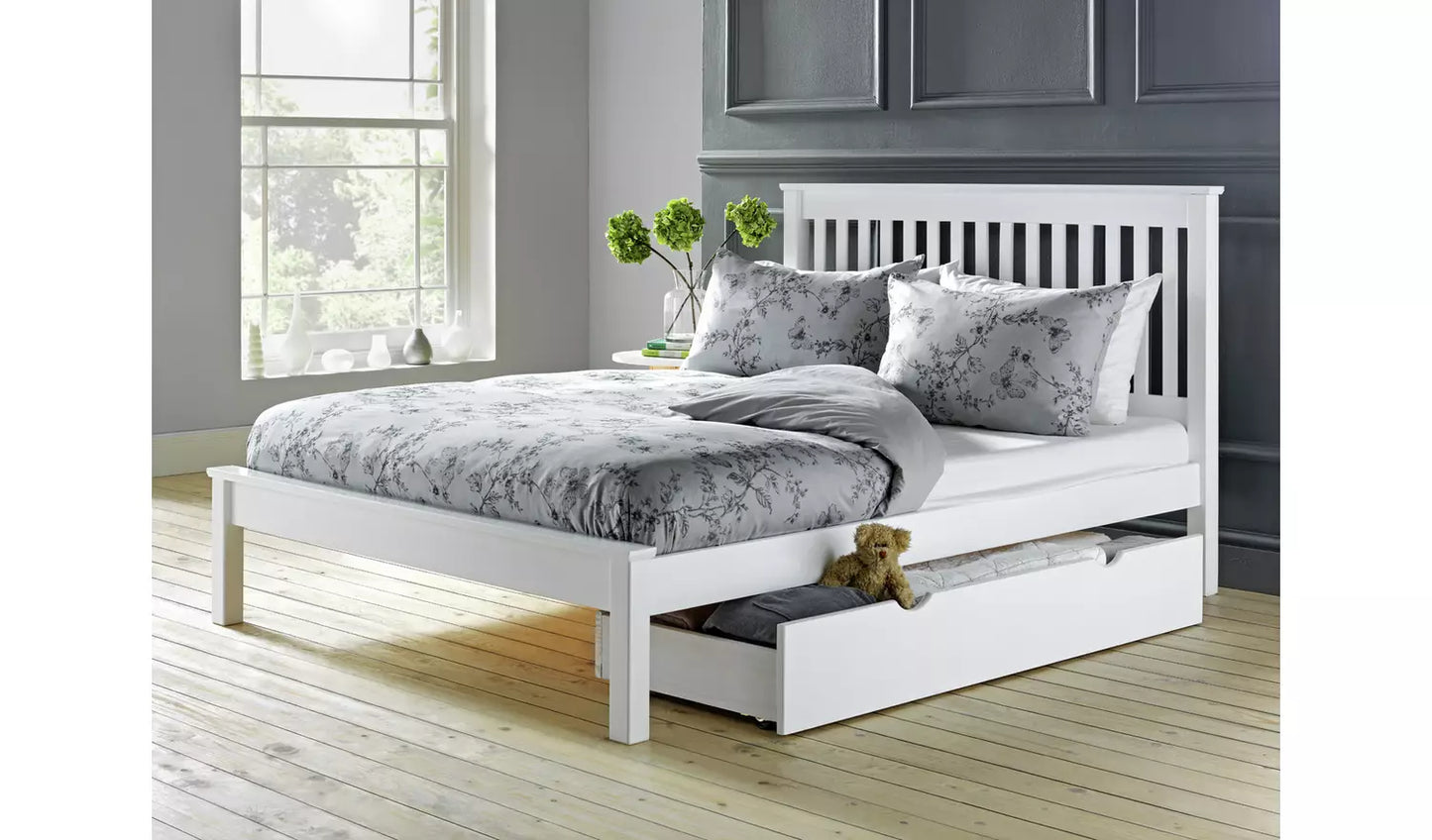 Habitat Aspley Double Wooden Bed Frame - White