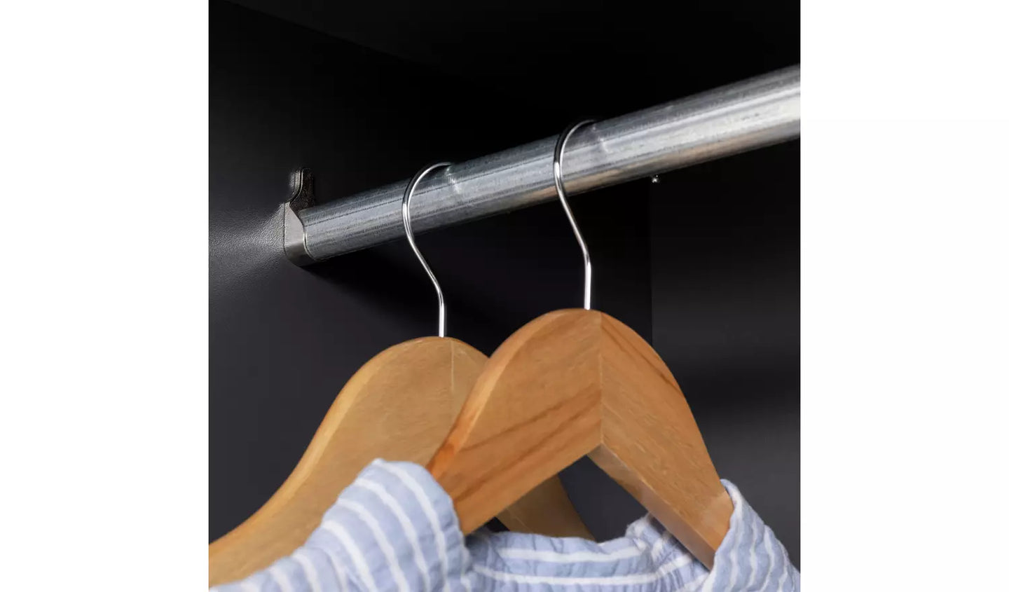 Nova 2 Door Sliding Wardrobe - Anthracite