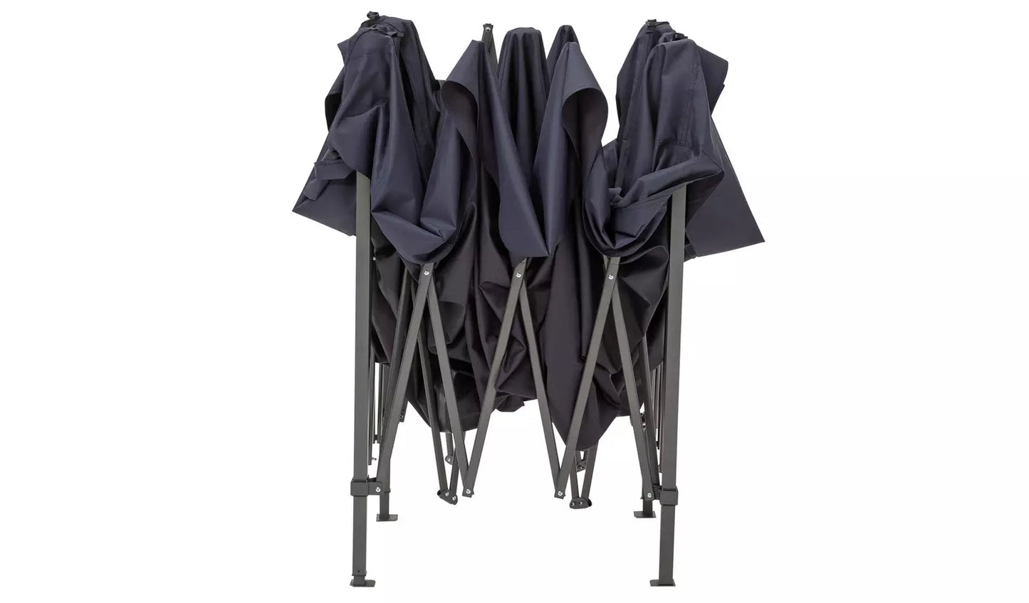 3m x 3m Pop-Up Garden Gazebo with 3 Side Panels – Navy