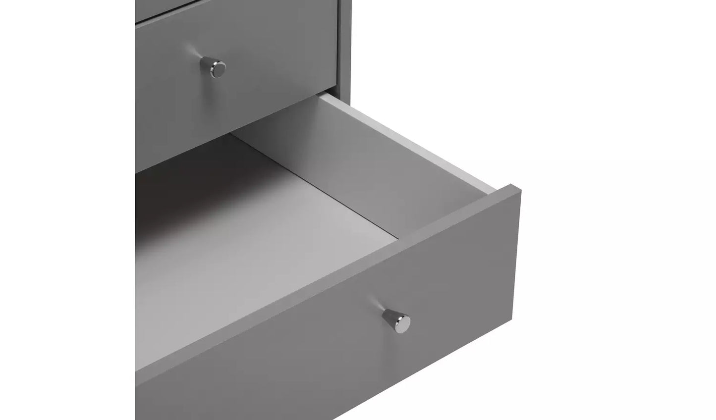 Assembled Malibu 2 Door 2 Drawer Wardrobe - Grey