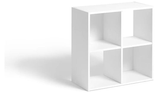 Assembled Squares 4 Cube Storage Unit - White