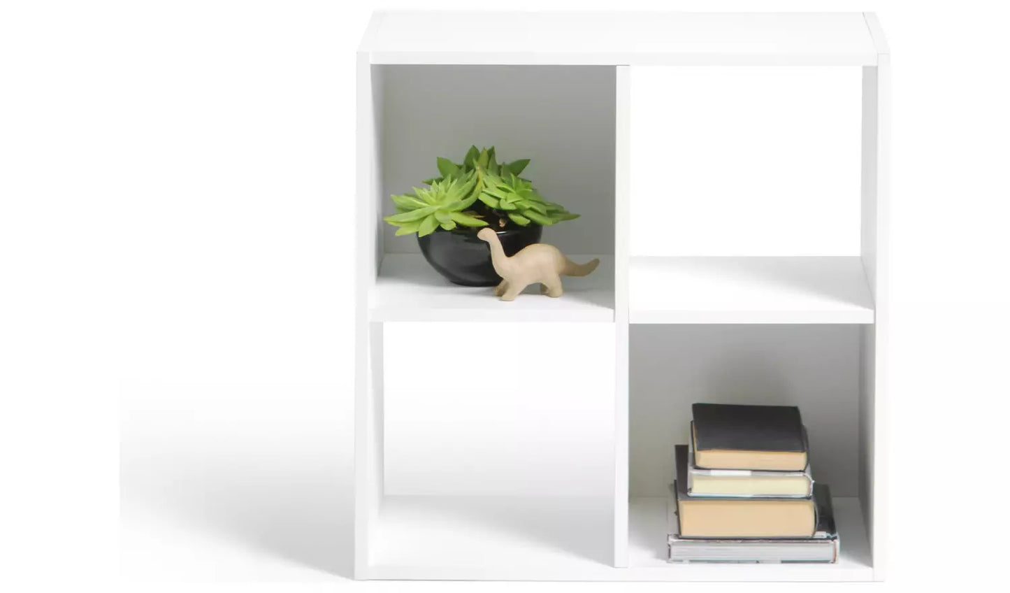 Assembled Squares 4 Cube Storage Unit - White