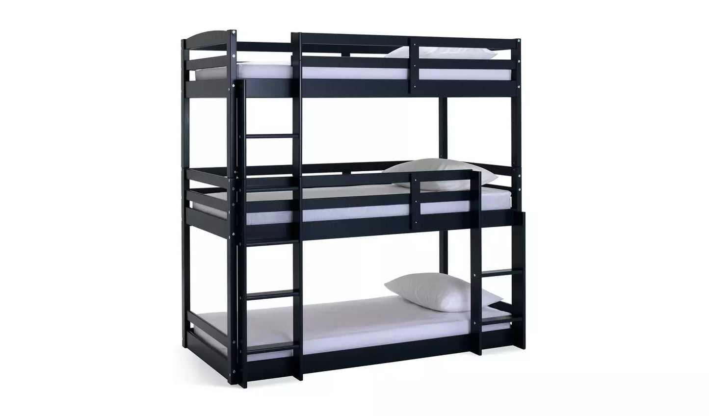 Josie Triple Single Bunk Bed - Blue