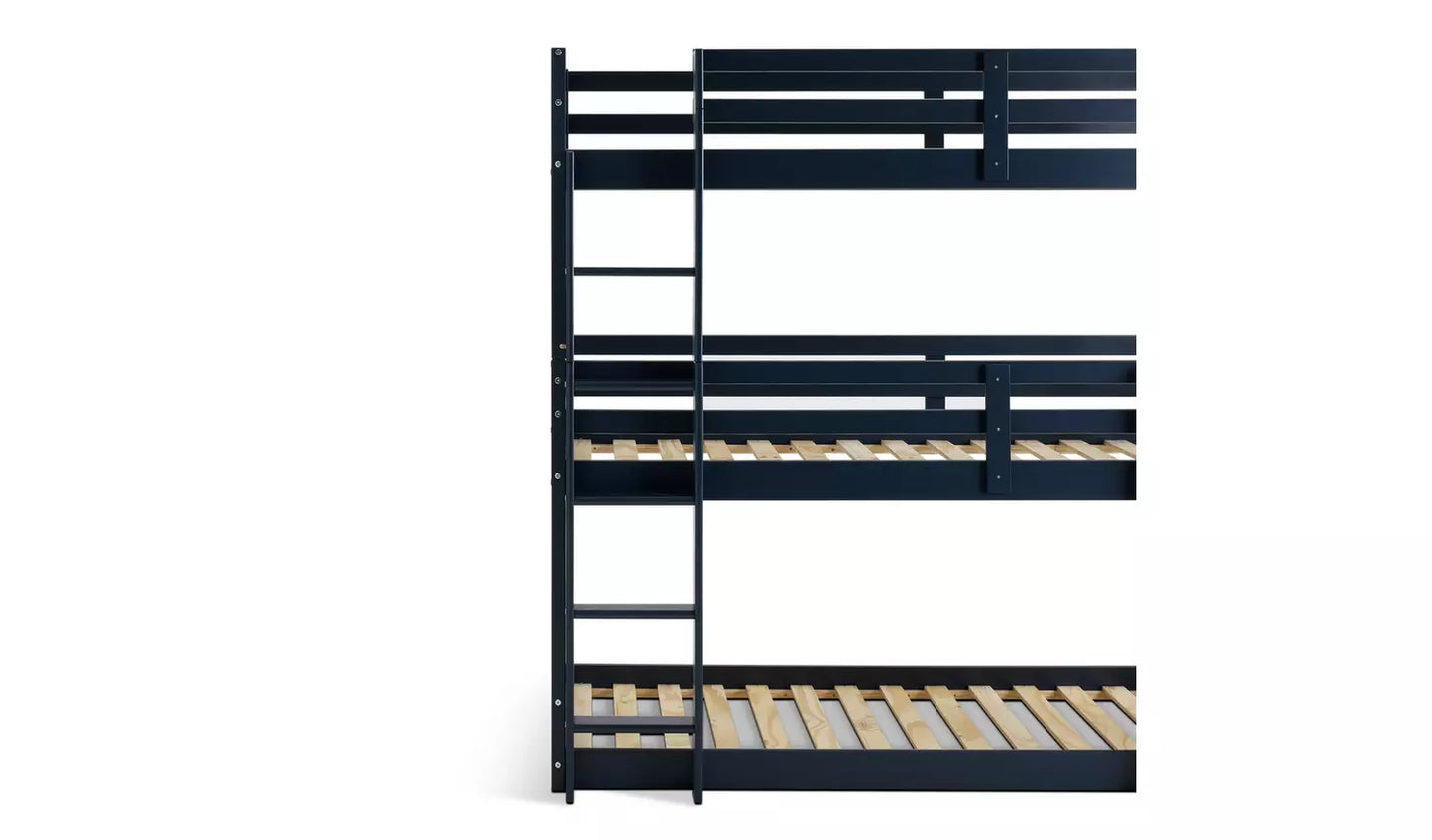 Josie Triple Single Bunk Bed - Blue