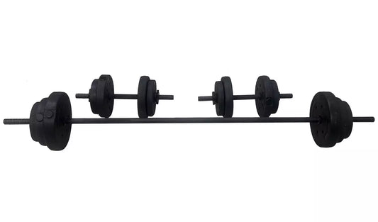 Opti Vinyl Dumbbell and Barbell Set - 35KG