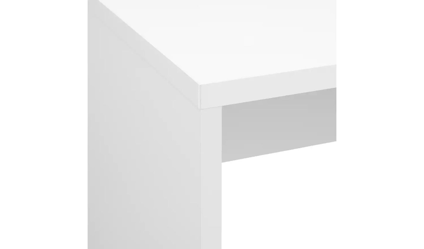 Jenson 1 Drawer Office Desk - White Gloss