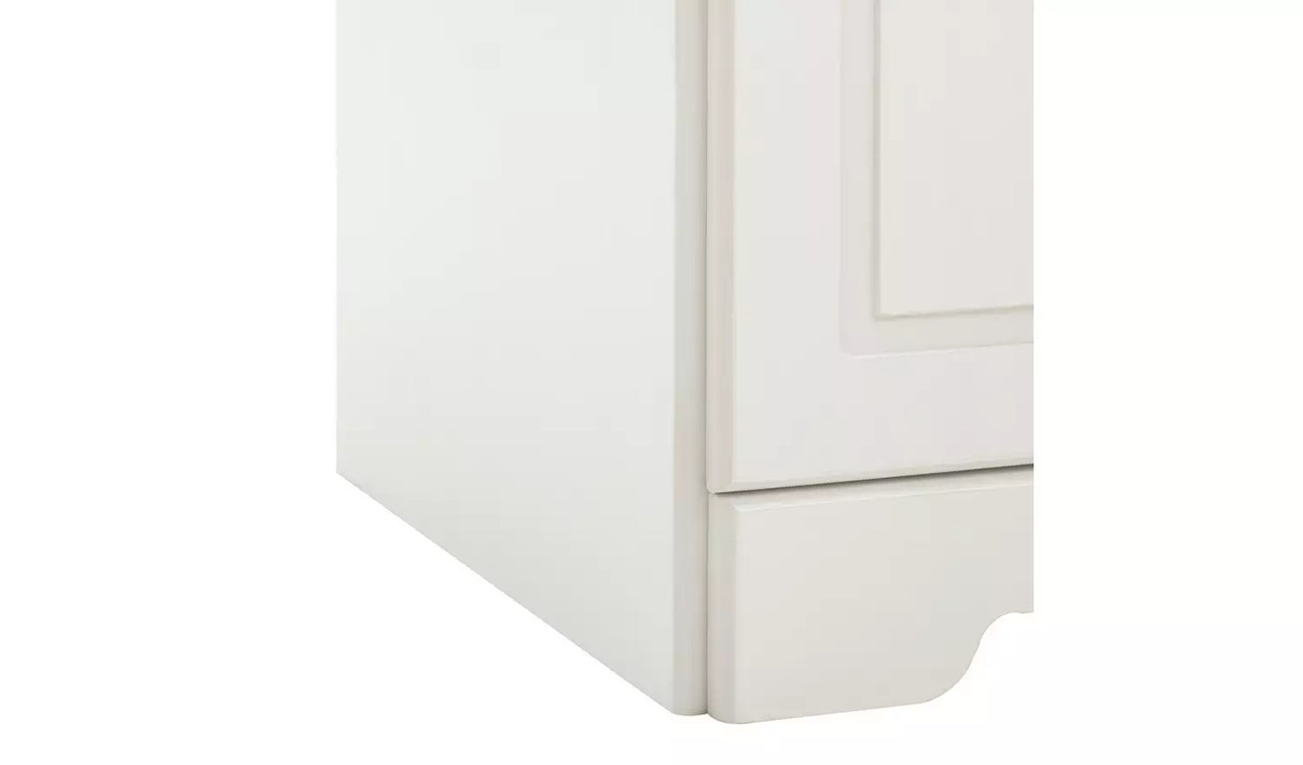 Assembled Nordic 2 Door Wardrobe - White