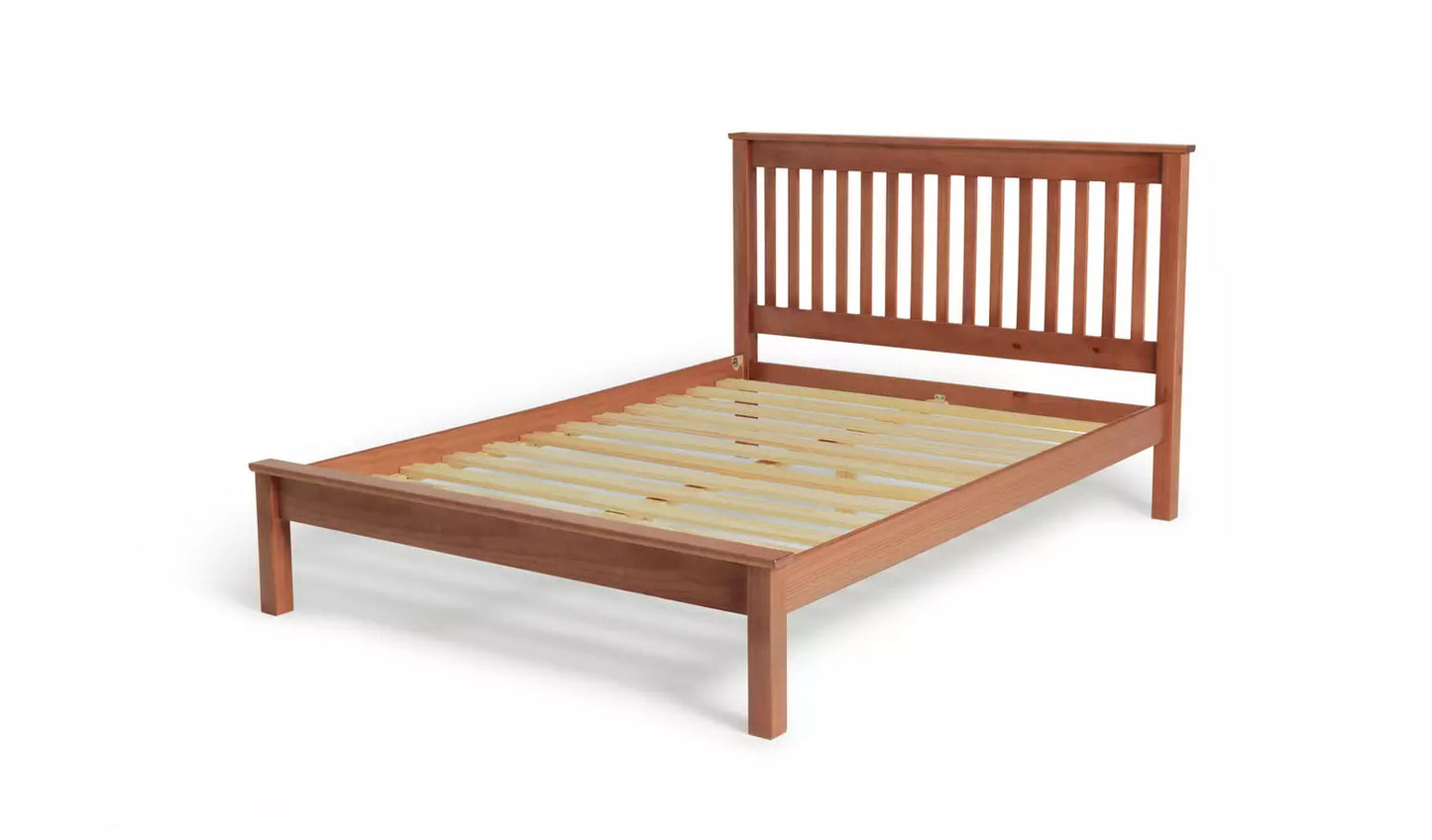 Aspley Kingsize Wooden Bed Frame - Oak Stain