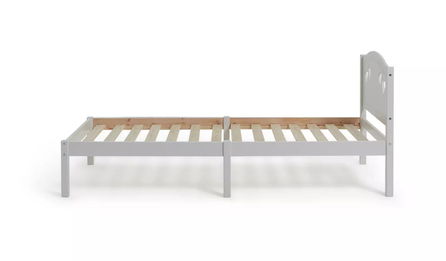 Mia Single Bed Frame - White
