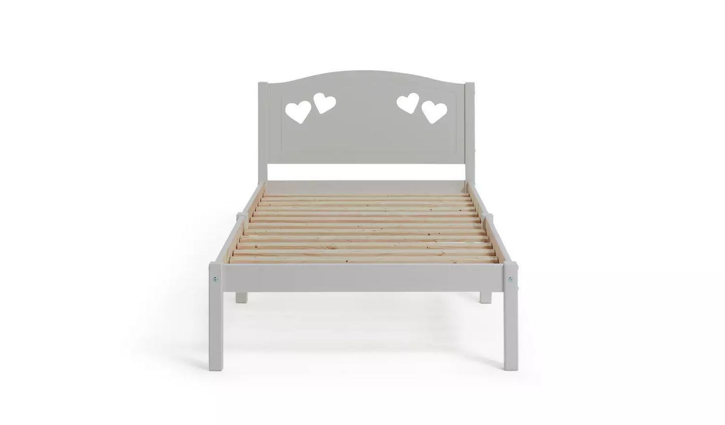 Mia Single Bed Frame - White