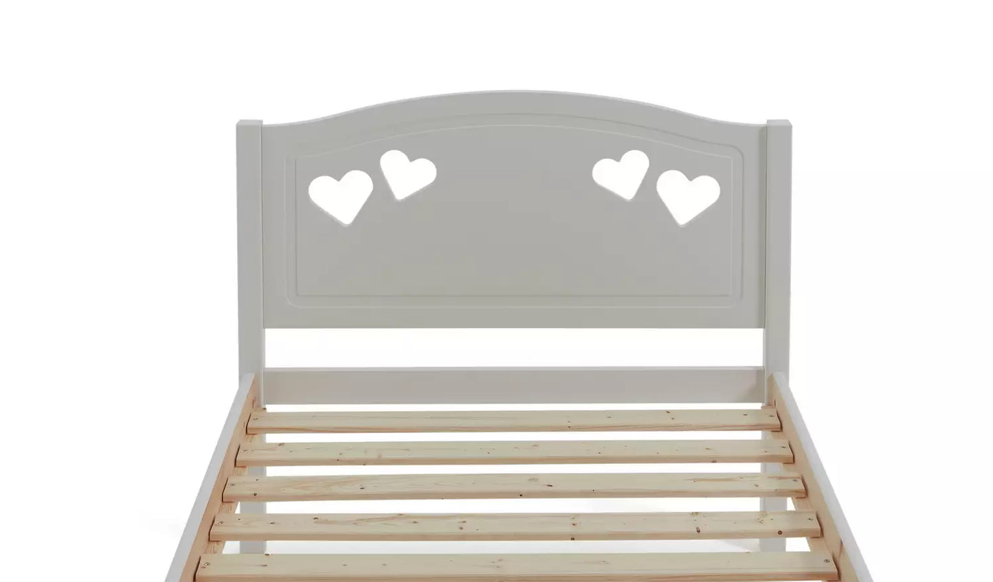 Mia Single Bed Frame - White