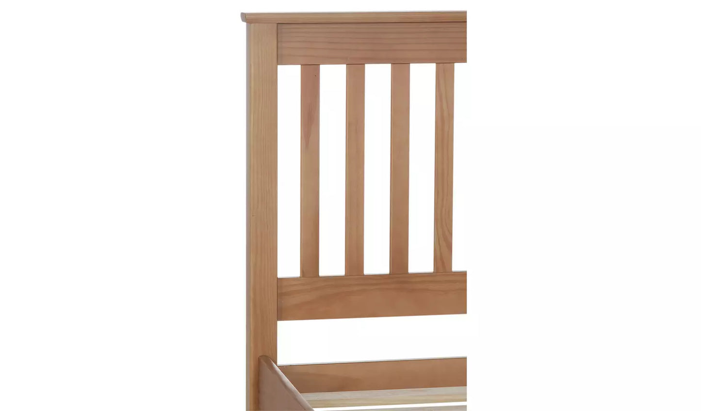 Aspley Single Wooden Bed Frame - Oak Stain