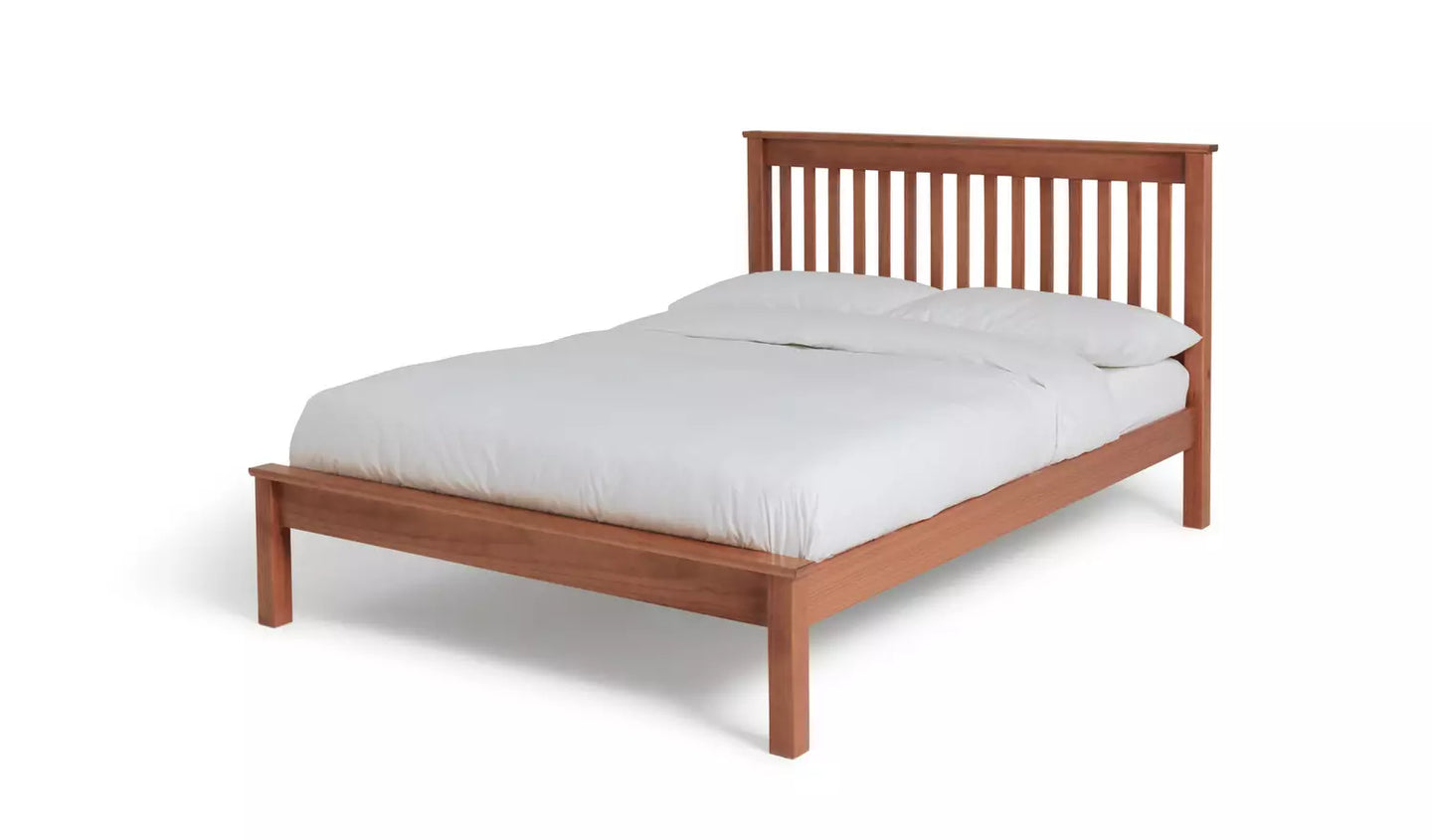 Habitat Aspley Double Wooden Bed Frame - Oak Stain