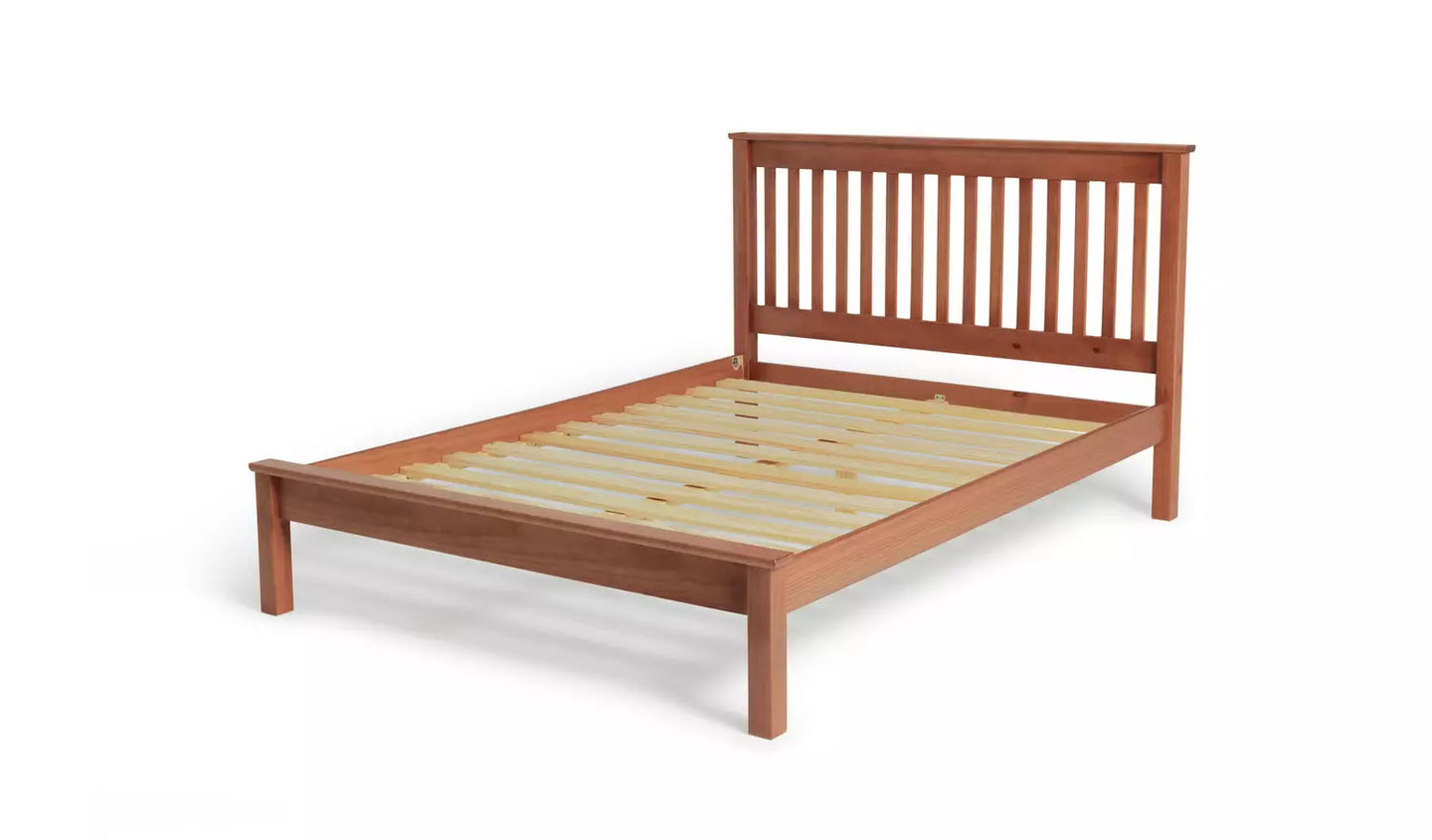 Habitat Aspley Double Wooden Bed Frame - Oak Stain