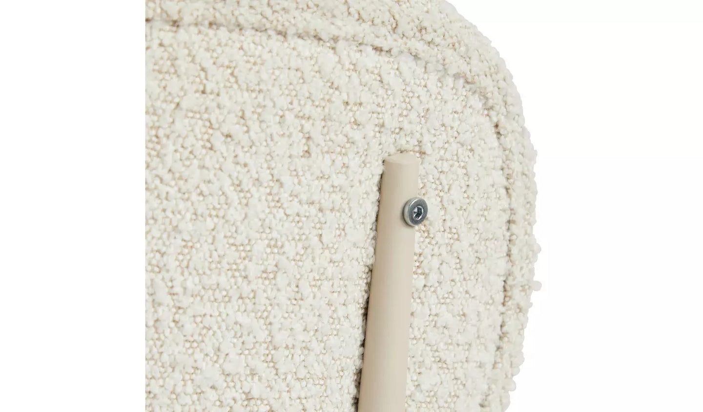 Asembled Habitat Orson Boucle Counter Bar Stool - White