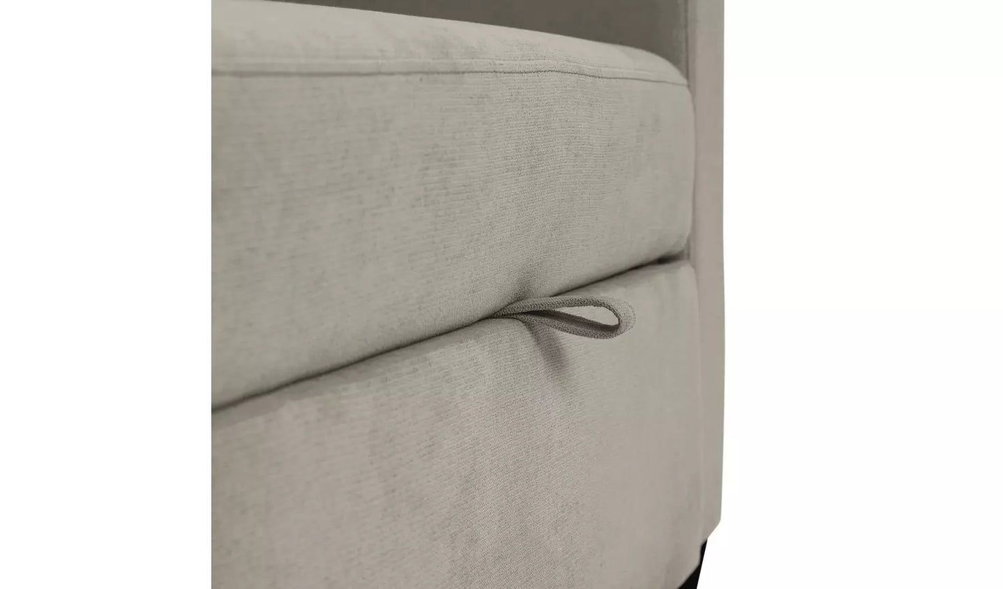 Habitat Reagan Single Fabric Chairbed - Natural