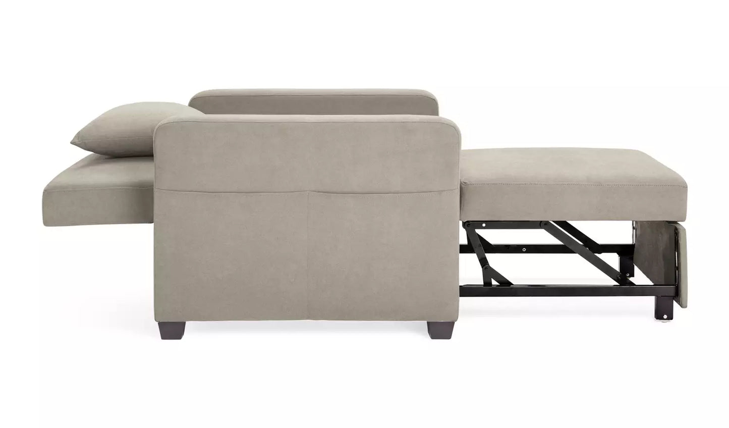 Habitat Reagan Single Fabric Chairbed - Natural