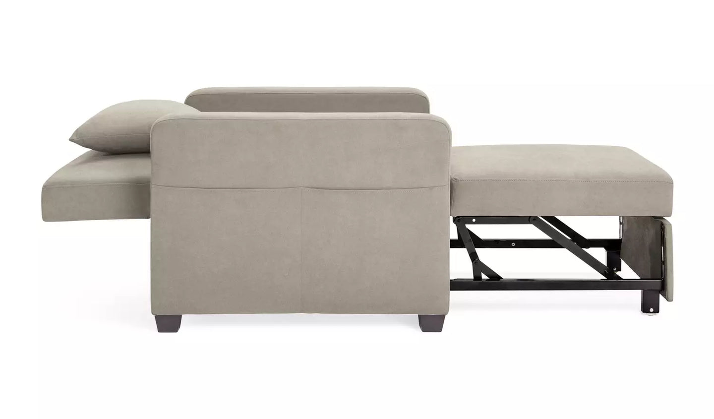 Habitat Reagan Single Fabric Chairbed - Natural