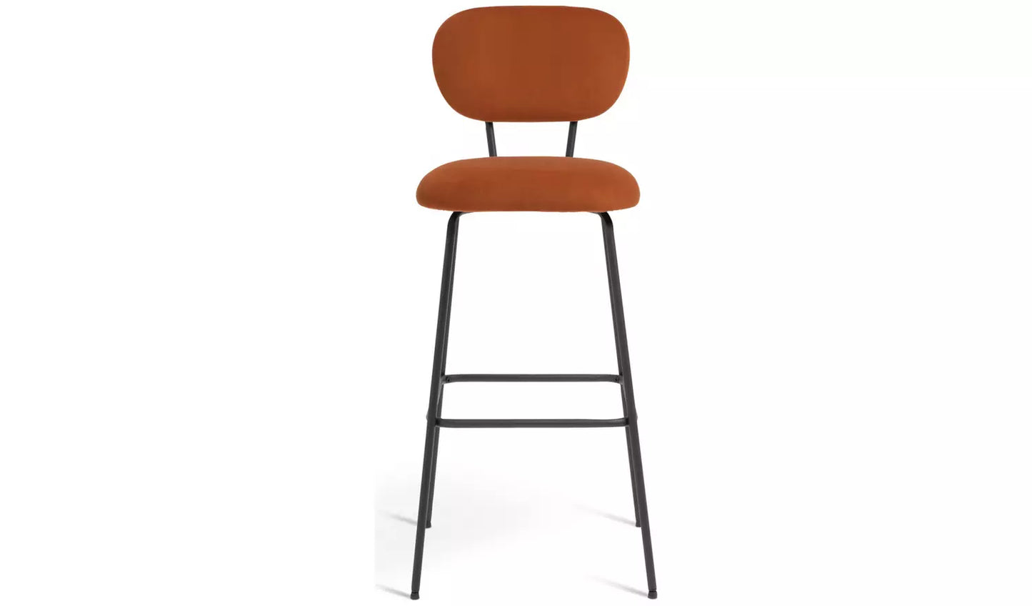 Assembled Habitat Ariana Pair of Fabric Counter Bar Stool - Copper
