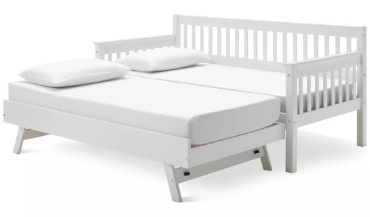 Aspley Trundle Day Bed Frame - White