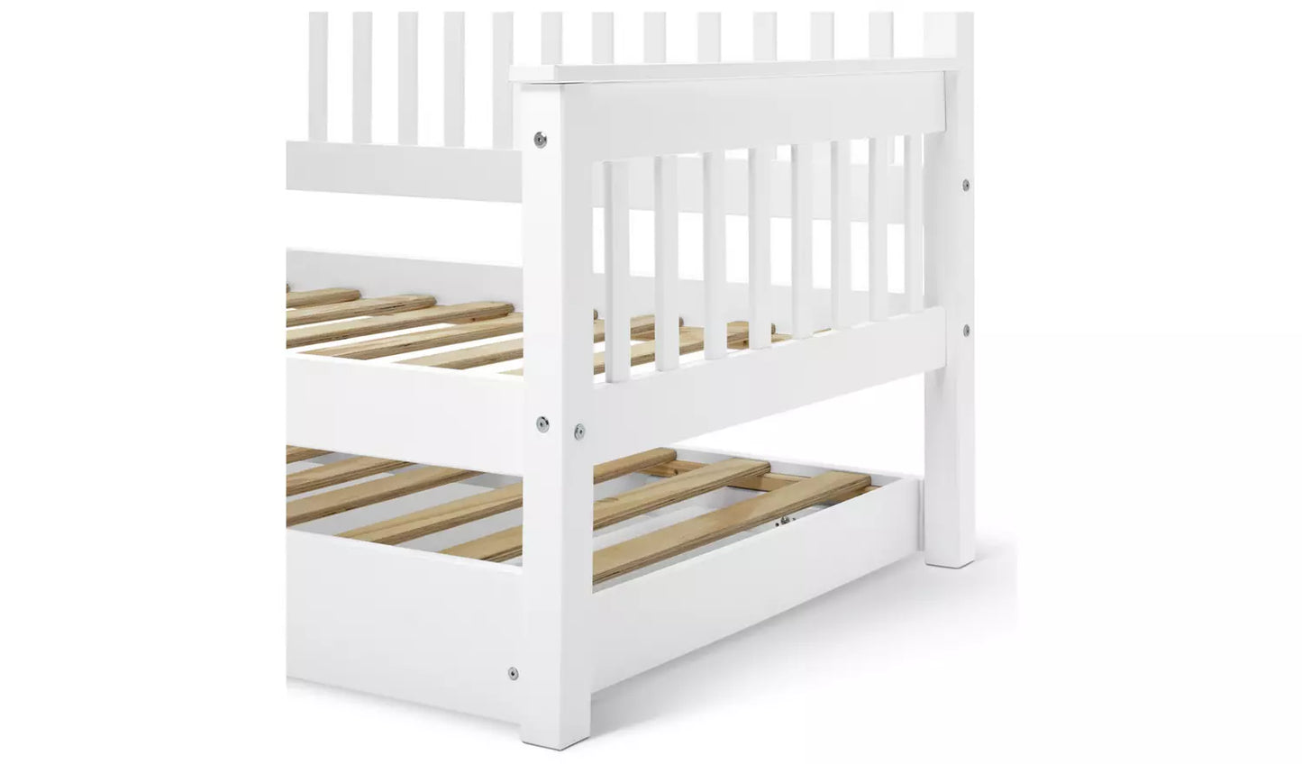 Aspley Trundle Day Bed Frame - White