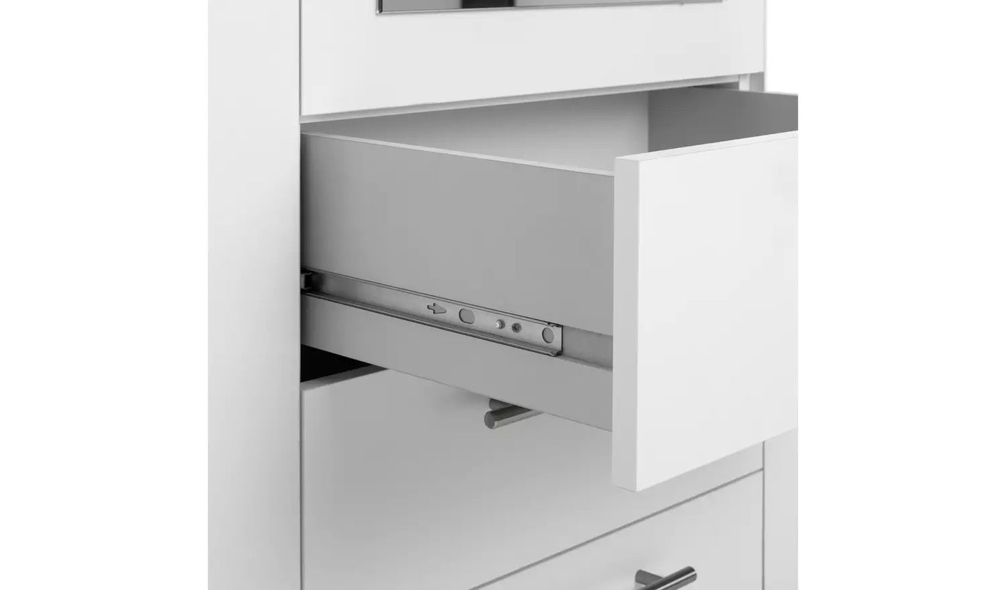 Brisbane 3 Door 3 Drawer Wardrobe - White