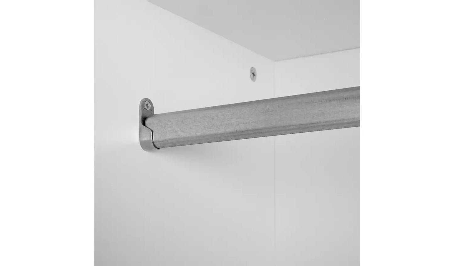 Brisbane 3 Door 3 Drawer Wardrobe - White