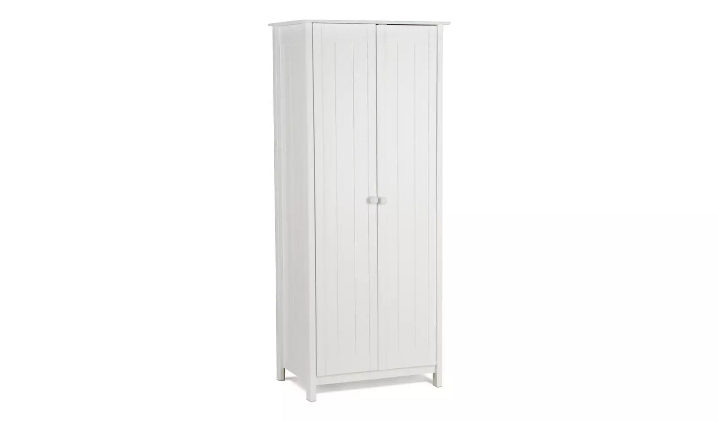 Assembled Scandinavia 2 Door Wardrobe - White